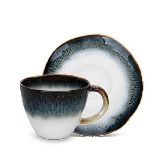 Набор Fissman из 2-х кружек GALACTICA 230 мл с блюдцем фарфора (13629)