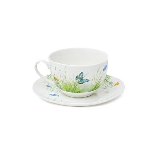 Кухоль Fissman RABBIT 200 мл з блюдцем порцеляна (13727) Кухоль Fissman RABBIT 200 мл з блюдцем порцеляна (13727)