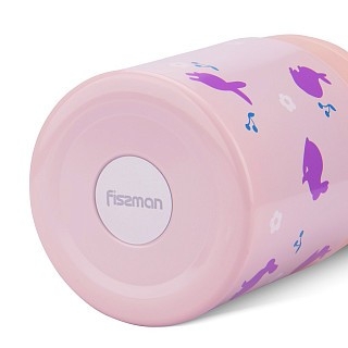 Термос для еды Fissman 350 мл розовый (9679)