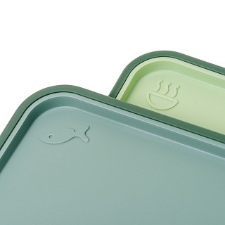 Набір з 2-х обробних дощок Fissman 38х28 на підставці, колір Зелений пластик, ТПР (8058)