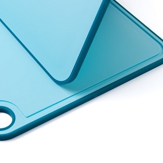 Набор из 3-х разделочных досок Fissman 41х28, 36х24, 31х20, цвет СИНИЙ пластик, ТПР (8055)