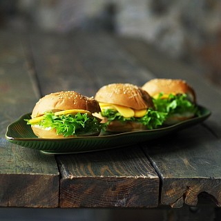 Блюдо Fissman GREEN 47,6x21,5x4 см керамика (6199)