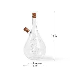 Бутылка для масла и для уксуса Fissman 50/500 мл 2 в 1 (9441)