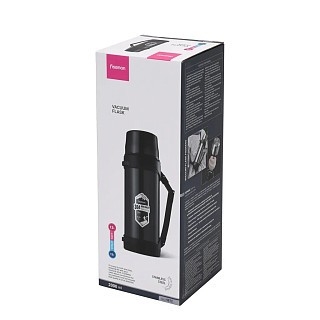 Термос Fissman 2000 мл черный нержавеющая сталь (9872)