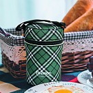 Термос для їжі Fissman 750 мл в картатому чохлі нержавіюча сталь (9858)