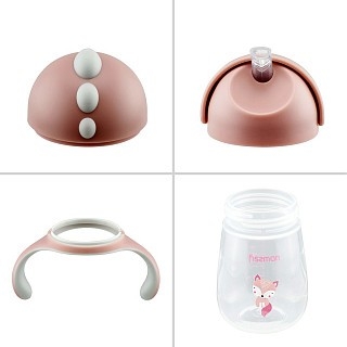 Бутылка для воды Fissman 260 мл с трубочкой (6903)