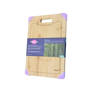 Обробна дошка для мяса, овочів і фруктів Fissman 40x28x1,5 см (8772)