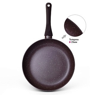 Сковорідка глибока для смаження Fissman MOSSES STONE 24x 5 см (14941)