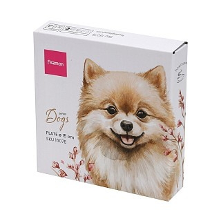 Тарілка Fissman DOGS 15 см порцеляна (16078)