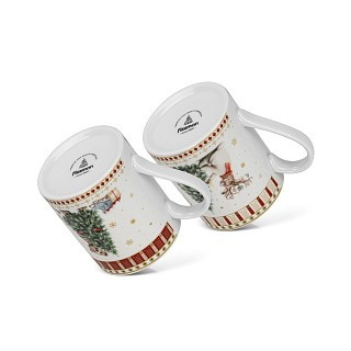 Набор из 2-х кружек Fissman 360 мл MIRACLE фарфор (13748)