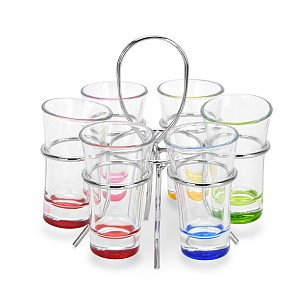 Набор из 6 рюмок 65 мл Fissman на подставке стекло (19100)