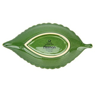 Блюдо Fissman глибоке GREEN 26,5x14x4 см кераміка (6194)
