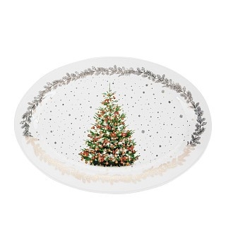 Блюдо Fissman CHRISTMAS овальне 30х20 cм порцеляна (14015) Блюдо Fissman CHRISTMAS овальне 30х20 cм порцеляна (14015)