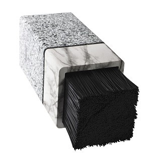 Подставка для кухонных ножей и ножниц Fissman 11x11x23см цвет МАРМОР пластик (12875)