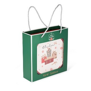 Набор Fissman из 4-х тарелок 20 см фарфор (14058)