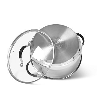 Каструля Fissman MAGNIFICA 24x11,5 см /5,1 л із скляною кришкою (15354) Каструля Fissman MAGNIFICA 24x11,5 см /5,1 л із скляною кришкою (15354)