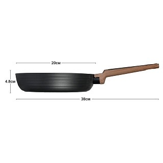 Сковорідка для смаження Fissman DIAMOND GREY 20x4,8 см (4301) Сковорідка для смаження Fissman DIAMOND GREY 20x4,8 см (4301)