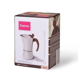 Гейзерная кофеварка Fissman на 9 порции / 560 мл (9416)