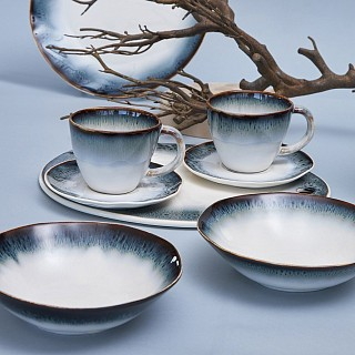 Набір Fissman з 2-х глибоких тарілок GALACTICA 18 см порцеляна (13633)