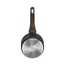 Ківш Fissman 16x7,5 см / 1,3 л CUISINE зі скляною кришкою алюміній з антипригарним покриттям (14591)