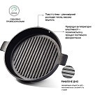 Кругла пательня-гриль Fissman 26x5 см з боковими ручками (4072)