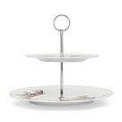 Фруктіниця Fissman CHRISTMAS 2-ярусна 19-27 см порцеляна (14010)