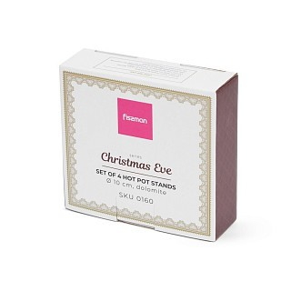 Набір з 4-х підставок Fissman 10 см доломіт (0160)