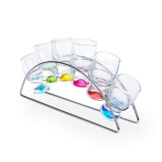 Набор из 6-х рюмок 60 мл Fissman на подставке стекло (19099)