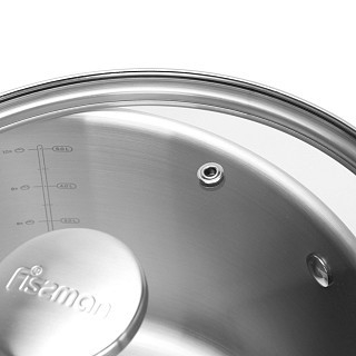 Кастрюля Fissman MASTER CHEF 24x13 см/5,4 л со стеклянной крышкой нержавеющая сталь (15097)