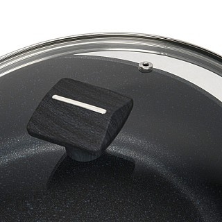 Сотейник Fissman зі скляною кришкою FERRO 26x7,5 см 3,49 л алюміній з антипригарним покриттям (14526)