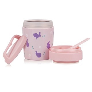 Термос для еды Fissman 350 мл розовый (9679)