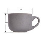 Кухоль Fissman 450 мл, колір СІРИЙ (6087)