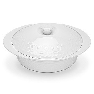 Форма для запікання Fissman кругла з кришкою PARMIGIANO 292х25х72 см / 17 л порцеляна (13708)