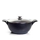 Казан Fissman GRANDE 28x13,5см / 6,5л зі скляною кришкою (14320)