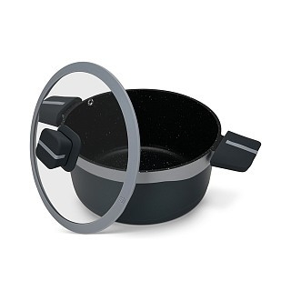 Кастрюля Fissman со стеклянной крышкой LUXURIA 24x12см/4,5л алюминий с антипригарным покрытием (14551) Кастрюля Fissman со стеклянной крышкой LUXURIA 24x12см/4,5л алюминий с антипригарным покрытием (14551)