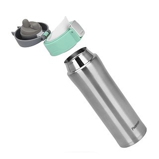 Термос-кухоль Fissman 450 мл зелений нержавіюча сталь (9881)