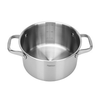 Кастрюля Fissman MASTER CHEF 20x11 см/3,1 л со стеклянной крышкой нержавеющая сталь (15096)