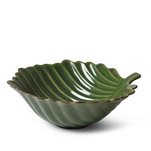 Блюдо Fissman глубокое GREEN 31x27x10 см керамика (6198)