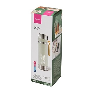 Термос Fissman 600 мл цвет светло-зеленый нержавеющая сталь (9877)