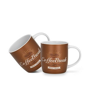 Набір з 2-х кухлів Fissman COFFEE BREAK 310 мл порцеляна (3711)