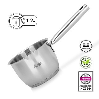 Кивш Fissman LEDA 14x8,5 см / 1,2 л без крышки нержавеющая сталь (5239) Кивш Fissman LEDA 14x8,5 см / 1,2 л без крышки нержавеющая сталь (5239)