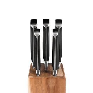 Набор Fissman ножей 6 пр. AKAMATSU на деревянной подставке 3Cr14 сталь (2707)