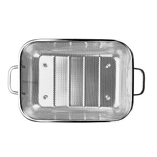 Дуршлаг Fissman 36х21,5 см сталь (8449)