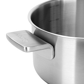 Каструля Fissman PREMIUM ONE 20x11 см / 3,1 л зі скляною кришкою нержавіюча сталь (15091)