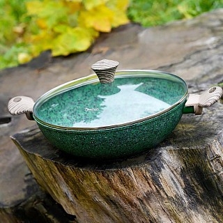 Сковорідка ВОК Fissman MALACHITE 30x9 см (4309) Сковорідка ВОК Fissman MALACHITE 30x9 см (4309)