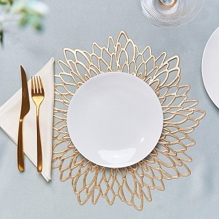 Сервірувальний килимок Fissman круглий 38 см ПВХ ціна за 1од (0720)