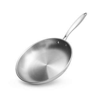 Сковорідка Fissman AETERNUM 28x5 см нержавіюча сталь (15105)