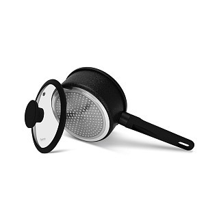 Ківш Fissman 16x8 см / 1,45 л ADELINA зі скляною кришкою алюміній з антипригарним покриттям (14626) Ківш Fissman 16x8 см / 1,45 л ADELINA зі скляною кришкою алюміній з антипригарним покриттям (14626)