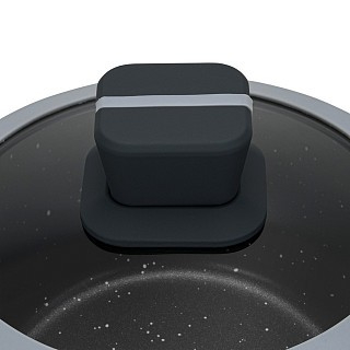 Ковш Fissman со стеклянной крышкой LUXURIA 16x8см/1,3л алюминий с антипригарным покрытием (14549) Ковш Fissman со стеклянной крышкой LUXURIA 16x8см/1,3л алюминий с антипригарным покрытием (14549)