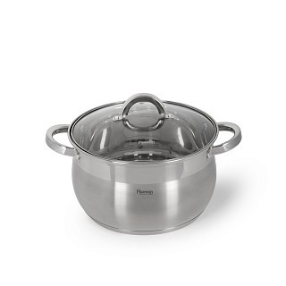 Кастрюля Fissman FELINA 24x14,5см/6,5л. со стеклянной крышкой нержавеющая сталь (5348) Кастрюля Fissman FELINA 24x14,5см/6,5л. со стеклянной крышкой нержавеющая сталь (5348)